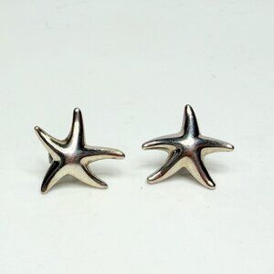 Tiffany & Co. Elsa Peretti Starfish Sterling Silver Stud Earrings JR1165